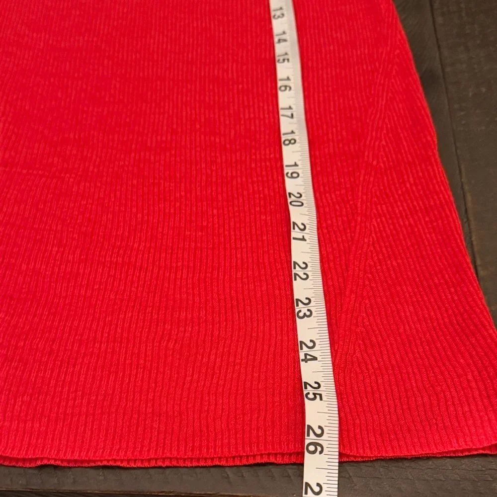 Michael Kors Vibrant Orange Red sleeveless blouse
